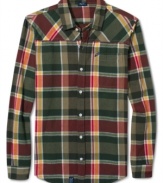 Unique colors and a modern fit set this stylish LRG plaid flannel apart from the rest.