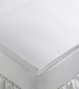 Dream peacefully with this three piece latex comfort topper from Sealy®, featuring three layers of ventilated latex foam and a pure 230-thread count cotton cover for superior relaxation.