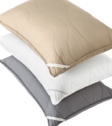 In true Calvin Klein style, this Random Wave pillow offers a sophisticated look for your room while maintaining a comfy and cozy feel for a restful night's sleep. Features a quilted wave pattern, hypoallergenic construction and the Calvin Klein signature linen label. Comes in three modern hues.