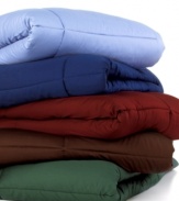 Get it covered. Featuring oversized construction for complete coverage, this Sealy Crown Jewel Best Fit comforter keeps you warm and comfortable with luxe 300-thread count cotton sateen and plush down alternative fill. Choose from five colors.