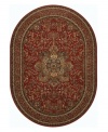 With regal designs that pay homage to the ancient art of rug-making, this piece imparts a classic, yet modern feel with rich colors that reflect the most popular looks of today. Featuring a dramatic center medallion, sweeping out in a burst of branches and blossoms, and accented in deep tones of antique red. Meticulous power-loom construction with Couristan's patented locked-in-weave and crystal-point finish. 25-year limited warranty.