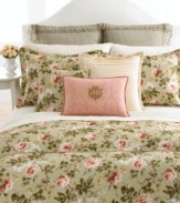 In a timeless plaid print with decorative fringe, Lauren Ralph Lauren's Yorkshire Rose Euro sham evokes the elegance of traditional English styling. Woven of pure cotton. (Clearance)