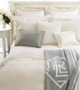 Diamond quilting adds a touch of classic glamour to this Lauren Ralph Lauren sham in luxurious silk.