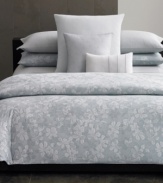 The new geometry. Hand-printed rows of faded geometric shapes accent the Laurel sheet set with modern Calvin Klein style. Featuring 300-thread count combed cotton sateen.