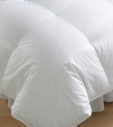 Layer your bed in luxury. This comforter features ultrasoft white goose down and a 600 fill power for year-round, lightweight warmth. Baffle box construction prevents shifting. Silky 300-thread-count Lyocell and cotton cover.