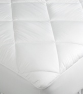 Settle in for a peaceful, sneeze-free night's rest with Martha Stewart Collection's Allergy Wise mattress pad. Crafted of pure cotton, this mattress pad features antimicrobial fill for serious protection against allergens. Quilted box-top construction adds an extra layer of softness to your bed.