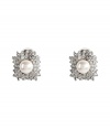 Inject stately glamour into any outfit with R.J.Grazianos pearl bead and crystal clip earrings - White pearl bead with clear crystal surround - Wear to the office with tailored knit suits, or as a finishing touch to leather jackets and cocktail dresses