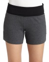 THE LOOKColorblock designElastic waist with fold over detailTHE FITRise, about 8Inseam, about 3THE MATERIALCotton/spandexCARE & ORIGINMachine washImportedModel shown is 5'10 (177cm) wearing US size Small. 