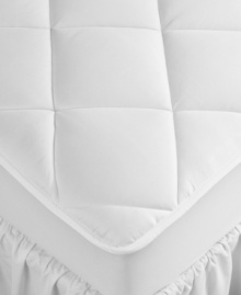 Sleep soundly with the quilted splendor of a 500 thread count mattress pad from Hotel Collection. Sleep soundly with the quilted splendor of a 500 thread count mattress pad from Hotel Collection.