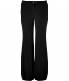 These classic wide leg pants feature an elasticized cuff for a cool, cutting-edge flowing silhouette -Zip with button closure, belt loops, relaxed silhouette, elasticized cuffs - Style with a fitted blouse, a bold shoulder blazer, and platform pumps