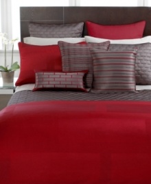 Comfort goes contemporary with Hotel Collection's Frame Lacquer quilted European sham, featuring allover geometric quilting in a modern charcoal shade. Comfort goes contemporary with Hotel Collection's Frame Lacquer quilted European sham, featuring allover geometric quilting in a modern charcoal shade.