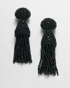 An elegant style with pretty strands of shiny beads. Glass beadsLength, about 3Clip-on backImported 