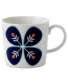 Embellish the navy flora of Fable Garland dinnerware with the flower accent mug. Featuring distinct Scandinavian style and the sleek durability of Royal Doulton porcelain.