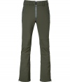 Stay stylish from the lodge to the slopes in these ultra-luxe ski pants from Jet Set - Zip fly, zippered side pockets, adjustable belt, flared zippered ankles, elasticized band at the ankle with silicon for hold - Slim, flared silhouette - Style with a cashmere pullover, weather boots, and a sleek parka