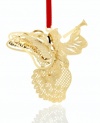 What an angel. This brilliantly gold-plated Heralding Angel ornament from Baldwin sets the tone for an elegant holiday home.