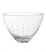 Style and quality go hand-in-hand in the Modern Love crystal bowl, featuring striking clarity and a delicate cut motif by Monique Lhuillier for Royal Doulton.