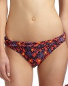 THE LOOKSpirited abstract animal and floral printStretch bottom has fold-over topTHE MATERIAL80% nylon/20% spandexFully linedCARE & ORIGINHand washImportedPlease note: Bikini top sold separately. 