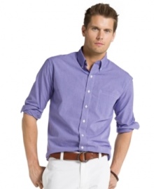 Checked out. This shirt from Izod gives you easy style and comfort so you can turn your focus to the important stuff. Checked out. This shirt from Izod gives you easy style and comfort so you can turn your focus to the important stuff.