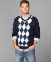 The perfect diamonds. Get the preppy look down pat with this argyle sweater from Tommy Hilfiger.