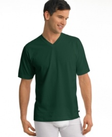 Stay cool, look cool. When the temperature rises you'll stay chill with these v-neck t-shirts from Jockey. Stay cool, look cool. When the temperature rises you'll stay chill with these v-neck t-shirts from Jockey.