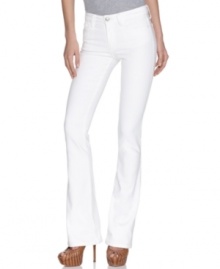 Lighten up for the season in chic white denim. Joe's Jeans beloved Honey fit features a flattering bootcut leg and a cut that hugs your curves!