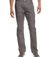 Toss a changeup into your casual wardrobe. These big and tall slub twill pants from Sean John are the right remix.