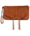 Laid-back with a veritable '70s vibe, this Jordana clutch from Lucky Brand has haute hippie-chic allure. Crafted from the softest suede with a companion wristlet strap, it's perfectly sized for any day-to-night dalliances.