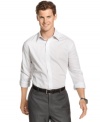 Look closer. This shirt from Alfani has a tonal pattern for added texture.