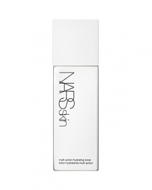 This alcohol-free toner hydrates, smooths and brightens the complexion, helping promote the benefits of NARS serums and moisturizers. Formulated with NARS exclusive Light Reflecting Complex™, a splash of this multi-action treatment instantly refreshes and tones, refining the appearance of pores for a smooth and even appearance. Skin is awakened and revitalized. This non-drying formula is infused with hydrating ingredients to keep skin soft and supple. It speeds skin's natural cell turnover, brightening the complexion and maintaining a youthful appearance. Wild Rose Extract calms and soothes skin's new surface, helping prevent irritation.* Gentle enough for daily use, Multi-Action Hydrating Toner clears the way for seamless foundation application and color that looks brilliant and lasts. *in-vitro test For all skin typesAlcohol Free Dermatologist Tested Non-Comedogenic Synthetic Fragrance Free Paraben Free Oil-Free This alcohol-free toner hydrates, smooths and brightens the complexion, helping promote the benefits of NARS serums and moisturizers. Formulated with NARS exclusive Light Reflecting Complex™, a splash of this multi-action treatment instantly refreshes and tones, refining the appearance of pores for a smooth and even appearance. Skin is awakened and revitalized. This non-drying formula is infused with hydrating ingredients to keep skin soft and supple. It speeds skin's natural cell turnover, brightening the complexion and maintaining a youthful appearance. Wild Rose Extract calms and soothes skin's new surface, helping prevent irritation.* Gentle enough for daily use, Multi-Action Hydrating Toner clears the way for seamless foundation application and color that looks brilliant and lasts. *in-vitro test For all skin typesAlcohol Free Dermatologist Tested Non-Comedogenic Synthetic Fragrance Free Paraben Free Oil-Free