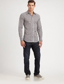 Wardrobe essential tailored in fine Italian cotton for superior style and fit.ButtonfrontPoint collarCottonDry cleanMade in Italy