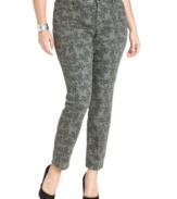 Printed denim is all the rage, so snag DKNY Jeans' plus size jeggings for an on-trend look!
