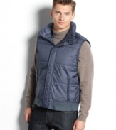 Add this vest from Clavin Klein over a flannel or sweater for the ideal layered look for fall.