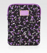 A floral printed and stitched style that zips around your iPad® for a stylish cover.NylonTop zip closureFully lined8W X 10½H X 1DImportedPlease note: iPad® not included.