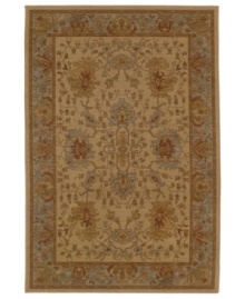 Brilliant old-fashioned floral motifs and vintage-inspired tones are intricately rendered here in the Bellingham area rug from Karastan. Made in the USA of pure New Zealand wool for durable composition and ultimate softness. Brilliant old-fashioned floral motifs and vintage-inspired tones are intricately rendered here in the Bellingham area rug from Karastan. Made in the USA of pure New Zealand wool for durable composition and ultimate softness.