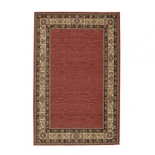This Karastan rug complements both traditional and casual interiors with its luxurious construction and timeless design. A wide, bright border boasting an heirloom floral pattern frames a rich, solid ground. All Ashara rugs intricately weave multiple shades to achieve the radiant arbrash effect of heirloom rugs.