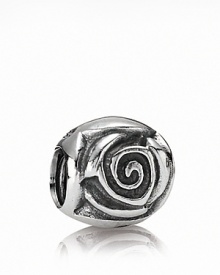 The rose is a timeless symbol of beauty and in sterling silver it's an essential charm for your PANDORA collection.