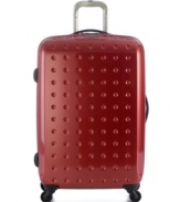 Put a modern spin on your travel plans with a strikingly designed upright that faces the stress of life on the go with a polycarbonate shell and multi-directional spinners that provide you with maximum mobility to get around the bustling crowds at your latest locale. 10-year warranty. Qualifies for Rebate