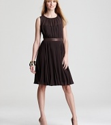 This Anne Klein Dress pleated dress perfects day-to-night style with effortless chic.