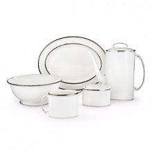 Kate Spade and Lenox join together to bring ease, elegance and understated wit to the table. Dishwasher safe.Library Lane, a pattern banded with stripes, can be dressed up by mixing in Larabee Road polka dot accent plates, which come in 5 color options. Kate Spade and Lenox join together to bring ease, elegance and understated wit to the table. Dishwasher safe.Library Lane, a pattern banded with stripes, can be dressed up by mixing in Larabee Road polka dot accent plates, which come in 5 color options.