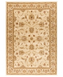 Inspired by intricately-woven rugs of Persia, the Meshad area rug offers beautiful, transitional style. Soft tones like cream, gold and sage are woven in dense, heavy-weight heat-set polypropylene for a surprisingly lush, high-fashion addition to any room. Made in the USA. Inspired by intricately-woven rugs of Persia, the Meshad area rug offers beautiful, transitional style. Soft tones like cream, gold and sage are woven in dense, heavy-weight heat-set polypropylene for a surprisingly lush, high-fashion addition to any room. Made in the USA.