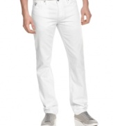 White jeans will be the favorite you never saw coming. Lighten up with this cool pair from Guess.