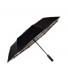 Iconic and essential, Burberry Londons characteristic check umbrella will keep your look in line on even the dreariest of days - Automatic folding feature - Carry with a belted trench and sleek weather boots