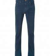 Add instant style to your casual look with these elegantly distressed jeans from Seven for all Mankind - Five-pocket styling, belt loops, logo detailed back pockets, stylishly distressed - Slim cut - Wear with a cashmere pullover and retro-inspired sneakers or with a henley, a blazer, and motorcycle boots