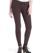 Get printed in Levi's 535 leggings! Cool graphics give modern edge to the classic, five-pocket denim style.