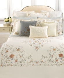 Embracing a traditional take on English inspiration, the English Isles duvet cover from Lauren by Ralph Lauren offers an elegantly flowing floral design on clean ivory ground for an absolutely smart presentation. Button closure. Embracing a traditional take on English inspiration, the English Isles duvet cover from Lauren by Ralph Lauren offers an elegantly flowing floral design on clean ivory ground for an absolutely smart presentation. Button closure.