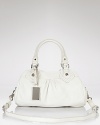 Put it in neutral with this slouchy leather satchel from MARC BY MARC JACOBS. In a most-wanted shape and fashion's favorite shade, it's an easy-chic way to update every look.