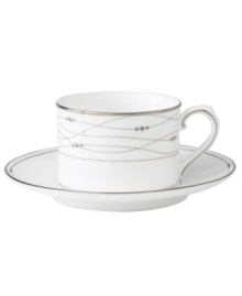 Set a sumptuous table with luxurious Precious Platinum dinnerware and dishes from Royal Doulton. Intertwining platinum lines and raised, dotted accents create a sophisticated, segmented design. Set a sumptuous table with luxurious Precious Platinum dinnerware and dishes from Royal Doulton. Intertwining platinum lines and raised, dotted accents create a sophisticated, segmented design.