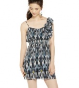 Sequin Hearts' sleeveless tank dress is perfect for a day at play. The trend-forward print ensures you are effortlessly in style!
