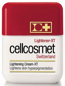 EXCLUSIVELY AT SAKS. Lightening Cream. Softens skin hyper-pigmentation with a biologically active lightening complex. For the treatment of liver spots and skin discolorations. Gently and gradually lightens natural complexion Visually attenuates pigmentary and age spots Maintains optimal moisture level of upper epidermis Dermatologically tested Non-irritantUse daily with Cellcosmet Elasto-Collagen Lightener-XT. Recommended to use with UVA/UVB protection.