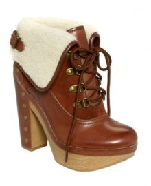 Haute hiker style. Lucky Brand outfitted these fabulous Tanner booties with clog-style stud detailing and winter friendly lining. Haute hiker style. Lucky Brand outfitted these fabulous Tanner booties with clog-style stud detailing and winter friendly lining.